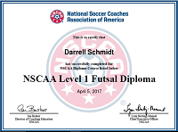 NSCAA Level 1 Futsal Diploma